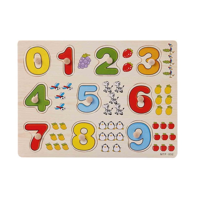 UsRHHA Wooden Number Letter Puzzle Early Learning, Educational Toysfor KidsToddlers Brain Development, Alphabet Puzzle Game