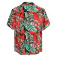 thumbnail image 2 of Leutsin Men Short-Sleeved Printed Color Buttons Cardigan Casual Shirt Tops, 2 of 3