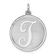 thumbnail image 1 of 925 Sterling Silver Dainty Letter T Initial Name Monogram Necklace Charm Pendant, 1 of 8