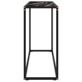 thumbnail image 3 of vidaXL Console Table Black 100x35x75 cm Tempered Glass, 3 of 7