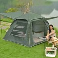 thumbnail image 3 of Spacious Automatic Quick-Open Beach Tent for Camping - Waterproof and UV-Resistant, Easy Setup with Mesh Windows and Carrying Bag, Available in Large Size and Light Blue Color, 3 of 6