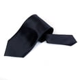 thumbnail image 2 of Skinny Mariage Formel Uni Uni Satin Cravate Noir, 2 of 8