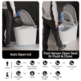 thumbnail image 3 of EPLO Smart Toilet Built-in Foam Shield Splash Proof & Tank, Auto Open/Close Lid,ADA Chair Height,Foot Sensor Flush, 3 of 14