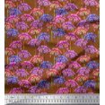 thumbnail image 1 of Soimoi polyester Crepe Fabric Periwinkle Floral Fabric Prints By Yard 42 Inch Wide, 1 of 3