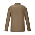 thumbnail image 3 of Jalioing Men's Collared Shirt Long Sleeve Button Golf Shirts Business Casual Ribbed Stretchy Pullover Tee, 3 of 5