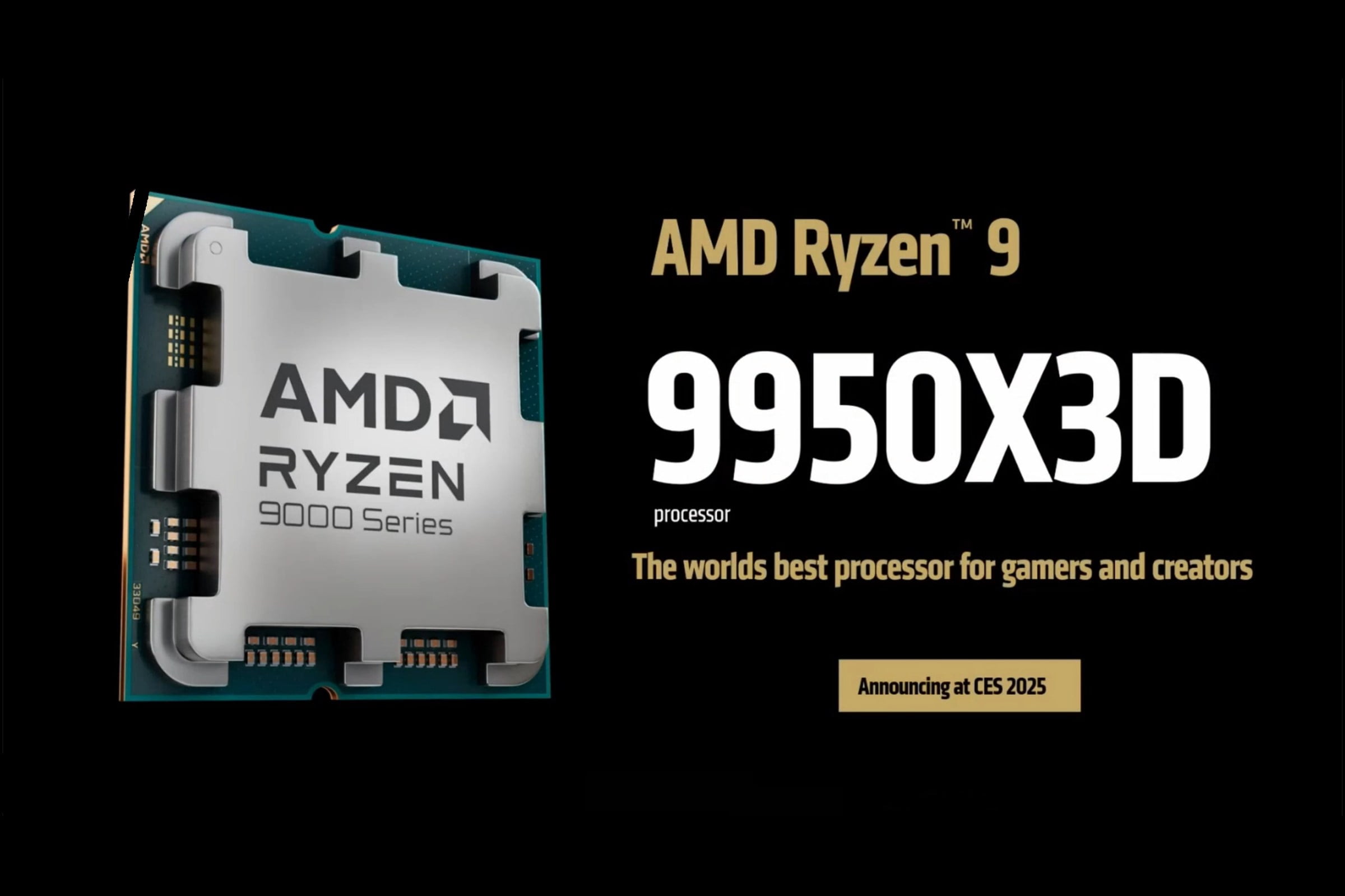 AMD Ryzen 9 9950X3D CPU 本体 AMD Ryzen 9 9950X3D 16-Core 32-Thread 4.3 GHz (5.7 GHz Max Boost