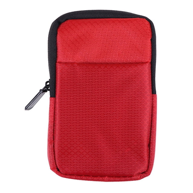 Étui pour Disque Dur 2.5 Sac de Protection Portable pour Disque Dur Externe 2.5 Pouces/écouteurs/U Disk Étui pour Disque Dur Noir Rouge