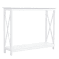 thumbnail image 1 of HOMCOM Table Console en Bois Tiroir de Rangement Étagère Présentoir d'Entrée, 1 of 10