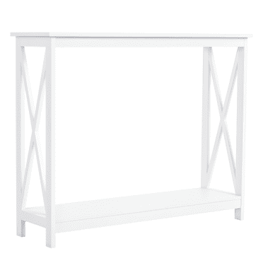 HOMCOM Table Console en Bois Tiroir de Rangement Étagère Présentoir d'Entrée