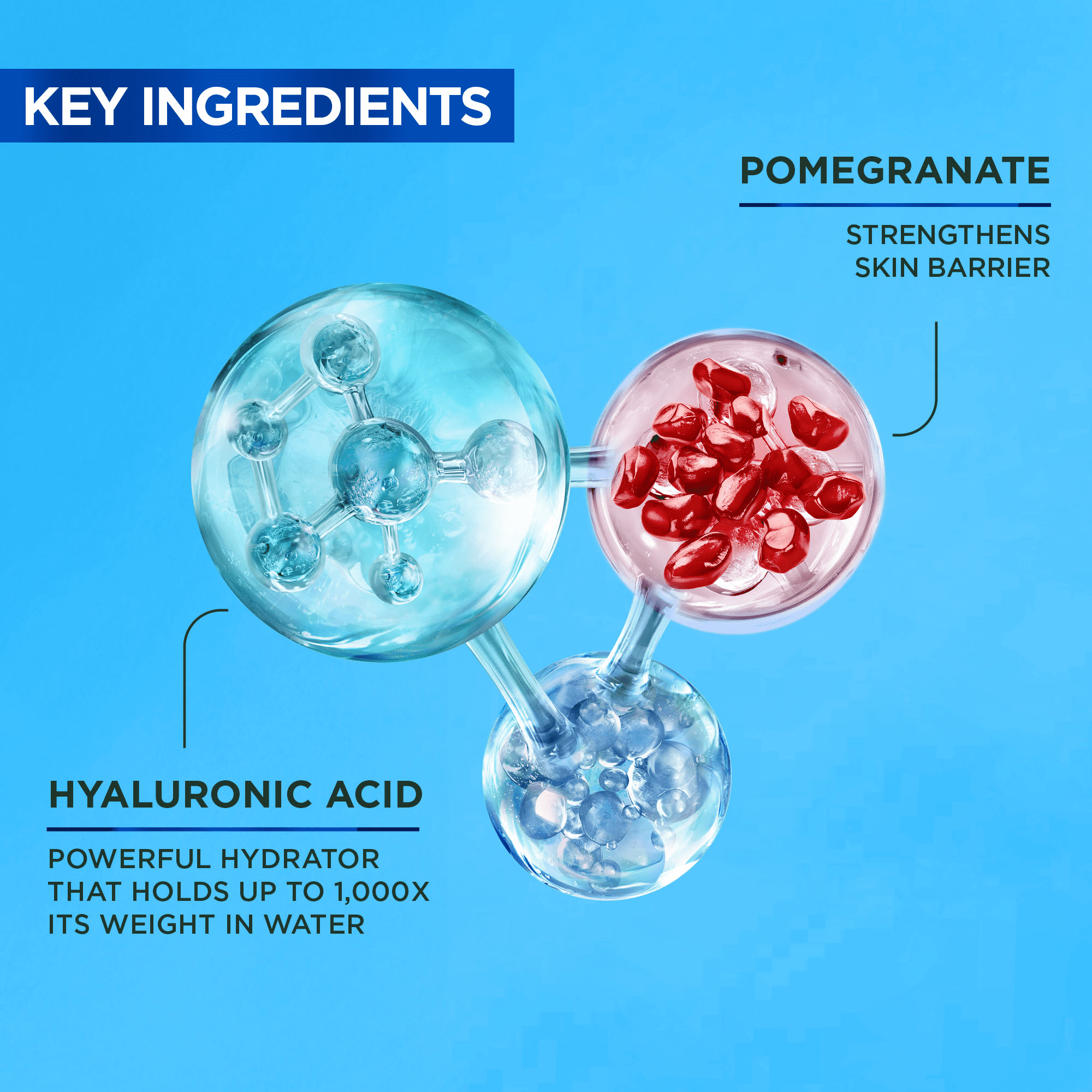 Garnier Moisture Bomb Replumping Serum Mask, Hyaluronic Acid + Pomegranate, 1 Count