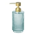 thumbnail image 1 of hometrends Rib Glass Soap Dispenser, Lotion Dispenser, Lotion Pump, soap pump Gold for kitchen, bathroom or hotel, 1 of 3