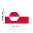 thumbnail image 3 of Greenland Flag 90X150Cm Polyester Cloth, Flags of Various Countries, 3 of 9