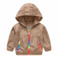 thumbnail image 1 of Posijego Toddler Kids Sun Protection Jacket Spring Summer Long Sleeve Hooded Full Zip Jackets for Outdoor, 1 of 5