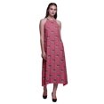 thumbnail image 1 of Bimba Geometric Causal Long Backless Halter NeckDressWomen Printed BeachDress-Large, 1 of 6