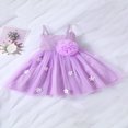 thumbnail image 2 of Bébé bébé Fille Tulle Robe Enfants Sans Manches Parti Tutu Prom Perle A-Ligne Princesse Robes, 2 of 9