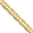 thumbnail image 1 of 14k Yellow Gold 20 Inch 4.5mm Concave Anchor Chain Necklace Pendant Charm, 1 of 9