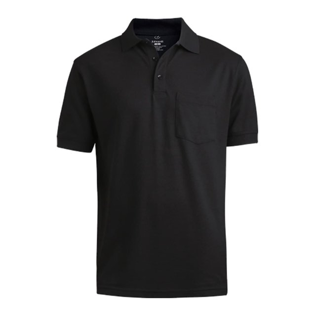 Edwards Blended Pique Short Sleeve Polo With Pocket