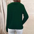 thumbnail image 4 of Qertyioot Chandails à Col en V pour Femmes Mode Automne Hiver Pull à Manches Longues Décontracté, 4 of 7