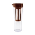 thumbnail image 4 of Cafetière à Infusion à Froid 1,1 Litre Couvercle Anti-Fuite Simple Cafetière à Main Pot Froid Réutilisable Cafetière à Café Glacé pour Cuisine Café Brun, 4 of 8