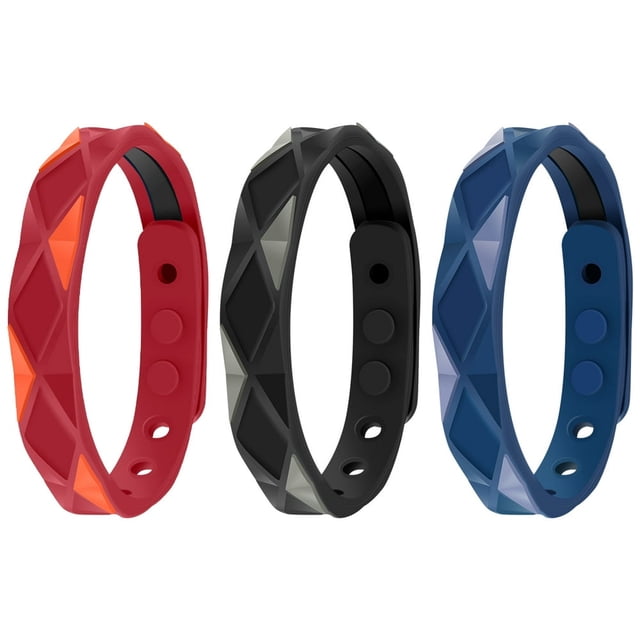Bracelet Sportif Anti-Statique Ions Négatifs Infrarouges Lointains 9 Pcs, Bracelet Équilibré en Gel de Silice, Drainage Magnétique