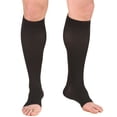thumbnail image 1 of Truform Knee High Stockings, Open Toe: 20 - 30 mmHg, Black, 2X-Large, 1 of 7
