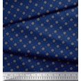 thumbnail image 2 of Soimoi Polyester Crepe Fabric Dot & Floral Small Fabric Prints by Yard 52 Inch Wide, 2 of 3