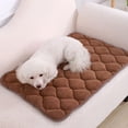 thumbnail image 4 of Meitianfacai Winter Plush Pet Mat Cats Mat Dog Mat Kennel Mat Winter Warm Wear Counteractive Scratch Counteractive Biting Counteractive Washable Puffy Mat, Coffee, 4 of 6
