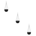 thumbnail image 4 of Maytalsory 2piece Practical And Versatile Hanging Flower Pots For Indoor And Outdoor Spaces Black 3Set, 4 of 6