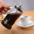 thumbnail image 2 of Cafetière à Pression Française en Acier Inoxydable, Cafetière en Verre Multifonctionnelle, Cafetière à Main, Accessoires pour Café 600 ml, 1 * Cafetière à Pression Française, 2 of 6