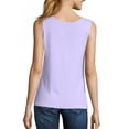 thumbnail image 3 of Hanes Women`s Mini-Ribbed Cotton Tank, L, Lilac Wash, 3 of 3