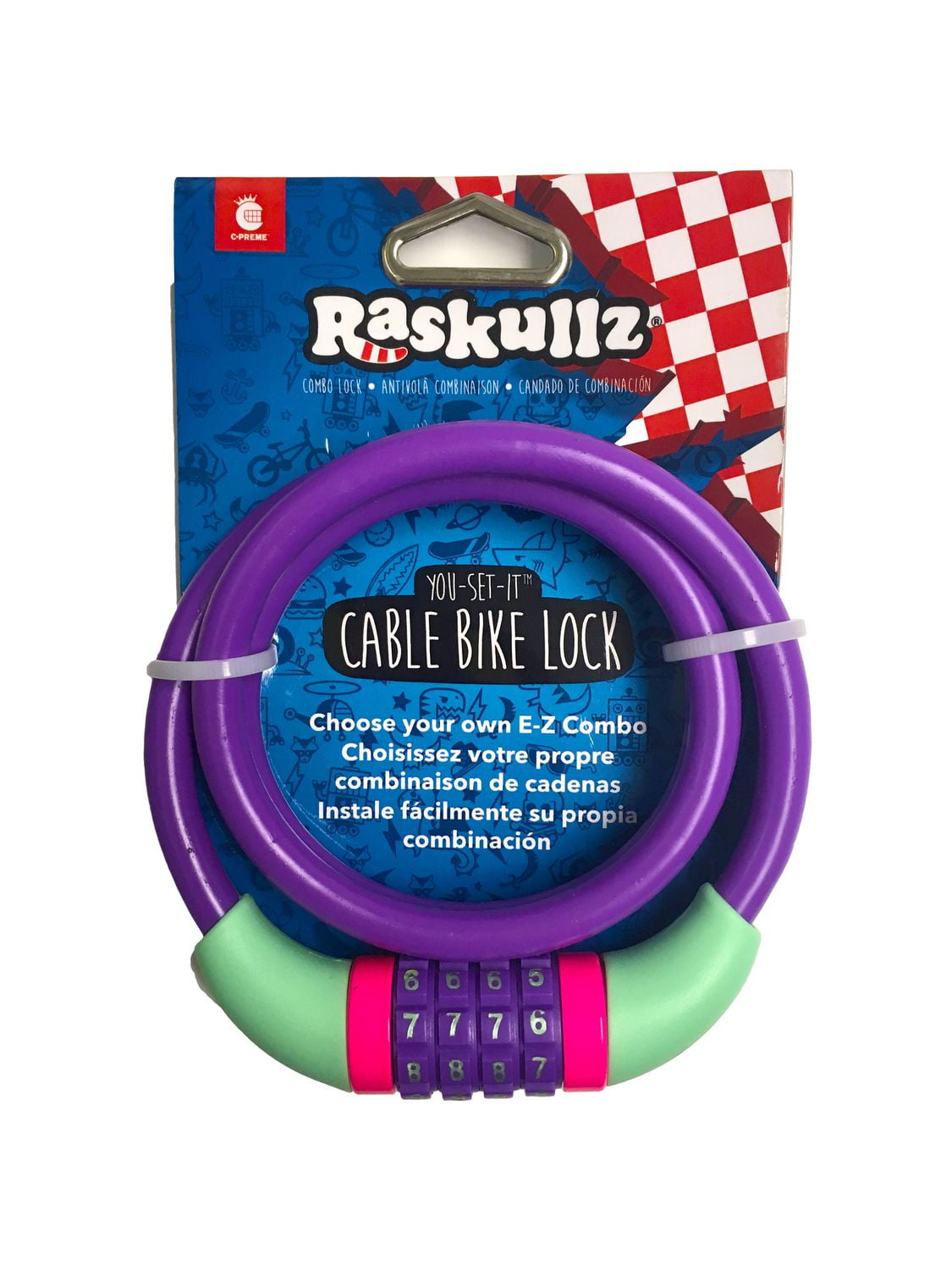 Bell Sports Câble de verrouillage Raskullz Unicone 3+
