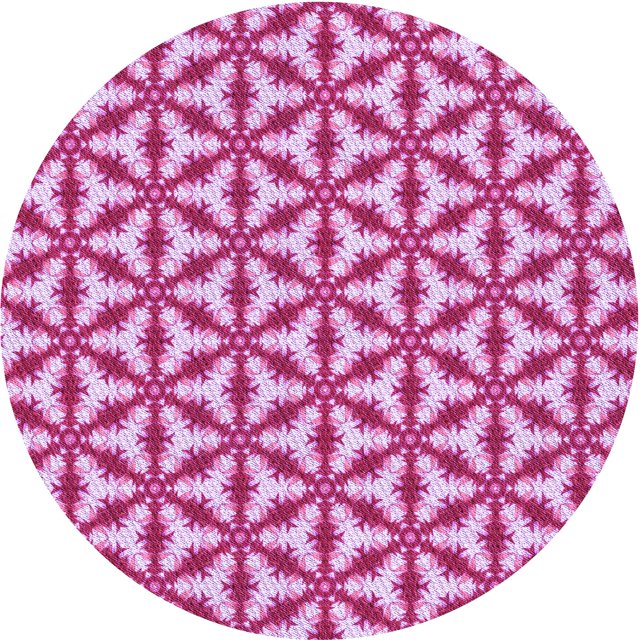 Ahgly Tapis Rond Lavable en Machine Intérieur Transitionnel Rose Profond, 3 Pieds Rond
