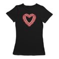 thumbnail image 1 of T-shirt Kelly Green pour Femme à Imprimé Coeur de Bacon, 1 of 1