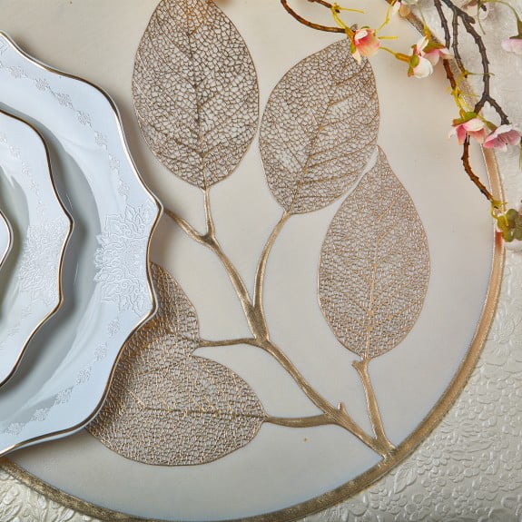 Feuille Round Place Mat 38 cm - Set of 4