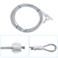 thumbnail image 3 of Unique Bargains 2 Packs 10.6ft 3.0M Garage Door Cable 3mm Diameter Torsion Spring Wire Cable, Galvanized Steel, 3 of 5