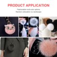 thumbnail image 4 of Lovely Fuzzy Ball Keychain Supple Comfortable Key Rings Adorable Practical Key Chains for Children Adults Elderly Students, 4 of 7