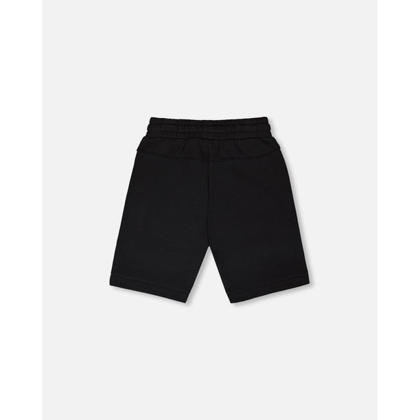 French Terry Shorts With Cross Seams Black - Walmart.ca