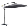 thumbnail image 1 of Outsunny Parasol de Patio Φ10 Pieds de Luxe Parasol de Marché Extérieur Gris, 1 of 9