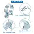 thumbnail image 3 of Unique Bargains 10Pack Mini Fuel Line Pipe Hose Clamp Clip, Adjustable 19-21mm, Zinc Plated, 3 of 5