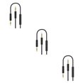 thumbnail image 3 of bedienty Car Stereo  for AUX Cable Computer Headphone Handsfree Phone Call Wire Control 3 .5mm Audio Cord black 3Set, 3 of 6