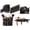 black Size Q3, variant on Pocket Tool Belts with Quick Release Buckle, ZZkhGO Heavy Duty Detachable Adjustable Utility Belt for Electrician Carpenter, Many Pockets Work Apron Construction Tool Belt Pouches for Men Women,