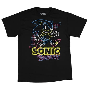 Sonic The Hedgehog Chandail pour Garçons T-shirt Graphique Néon Phosphorescent (TP)