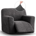 thumbnail image 1 of CHOK 2024 Housse pour Causeuse Inclinable - Gris Pâle Uni - Housse pour Fauteuil Inclinable 2 Places, 1 of 8
