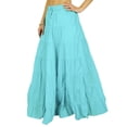 thumbnail image 4 of Phagun Jupe Longue pour Femme Bohème Gitane à Volants en Coton Jupe Maxi Tenue de Plage, 4 of 7