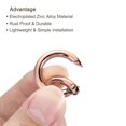 thumbnail image 4 of Unique Bargains Rose Gold Round Zinc Alloy Spring Gate O Ring Snap Clip Buckles (10 Pack), 4 of 5
