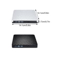 thumbnail image 4 of Langgg Small Home VCD Players Universal USB0 External DVD Drive Universal USB3.0 External DVD Drive black, 4 of 6
