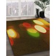 thumbnail image 3 of Ahgly Company Tapis d'Intérieur Lavable en Machine Carré Transitionnel Brun Cannelle, 5 Pieds Carré, 3 of 7