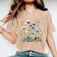 thumbnail image 2 of RKSTN Hauts d'Été pour Femmes 2024 Décontractés Coupe Ample Polyvalents T-Shirts Graphiques Mode à Imprimé Floral Respirants Manches Courtes Col Rond T-shirt Blouses, Cadeaux de la Fête des Mères, 2 of 5