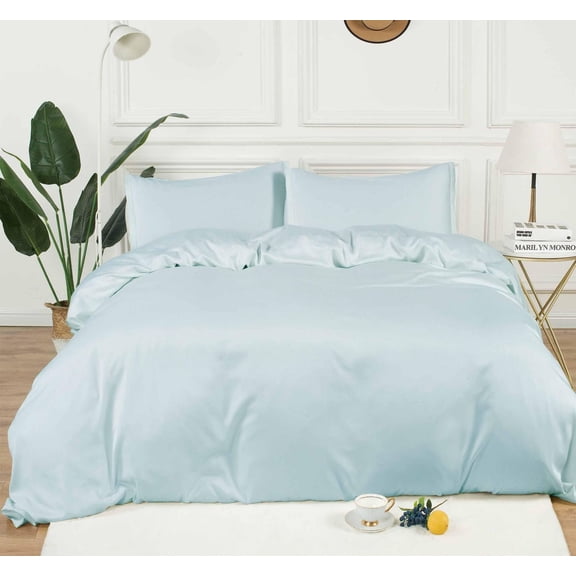 Housse de couette 100 % bambou Fabstyles | Housse de couette en bambou soyeuse, respirante, rafraîchissante, hypoallergénique et certifiée Oeko-TEX pour la reine et le roi