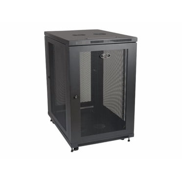 Tripp Lite 18U Rack Enclosure Server Cabinet 33" Deep w/ Doors & Sides - Rack cabinet - black - 18U - 19"